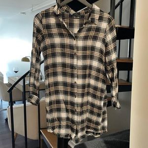 Tan and Black J for Justify Flannel